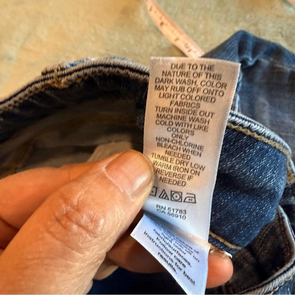 Maurices Women's Boot Cut Jeans — Dark Blue Wash 8 short - Picture 5 of 10